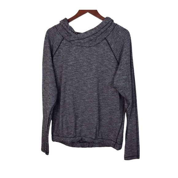 Lululemon Healthy Heart Pullover in Coco Pique Black White Size 8. - Picture 1 of 7